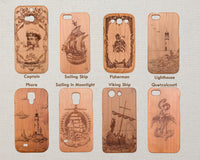 COMPASS Wood Phone Case Nautical