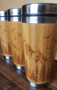 Bamboo Travel Mugs Mountain Forest | Litha Creations France