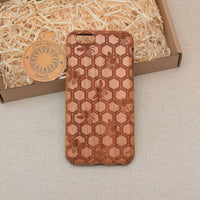 iPhone 15 Pro Max with MY HONEY Engraving Wood Phone Case