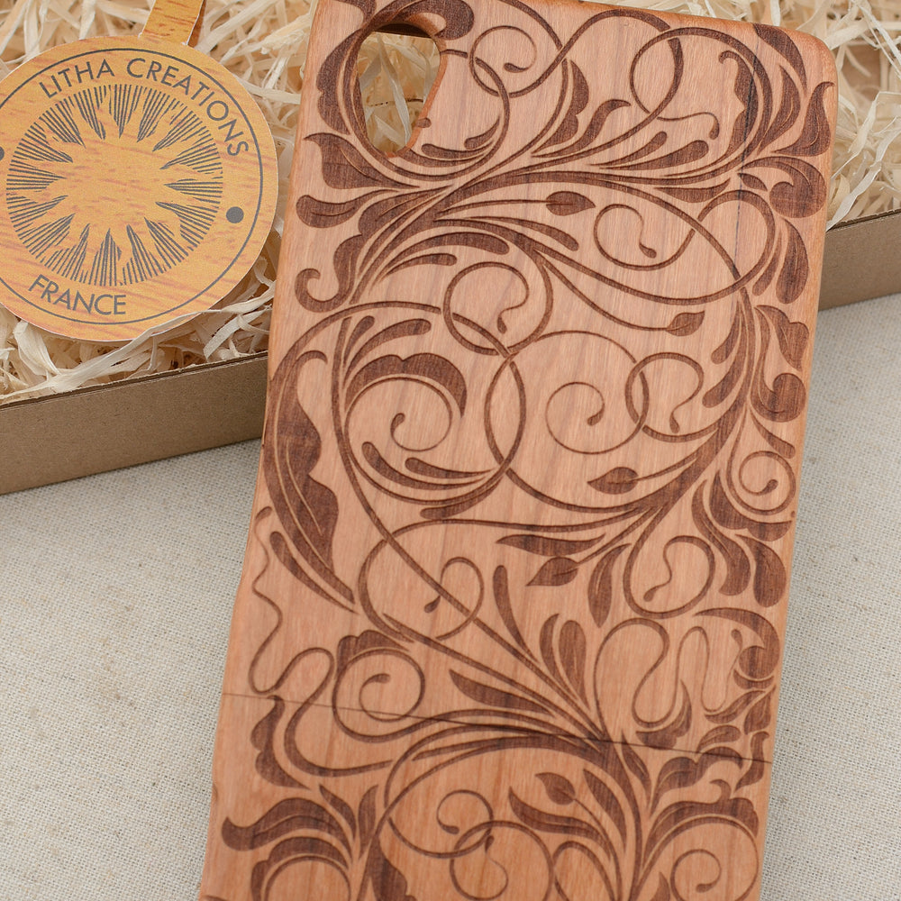 ACANTHUS Wood Phone Case Abstract Floral