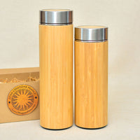 XL Wood Thermos Both Sides Engraved IMAGE or TEXT