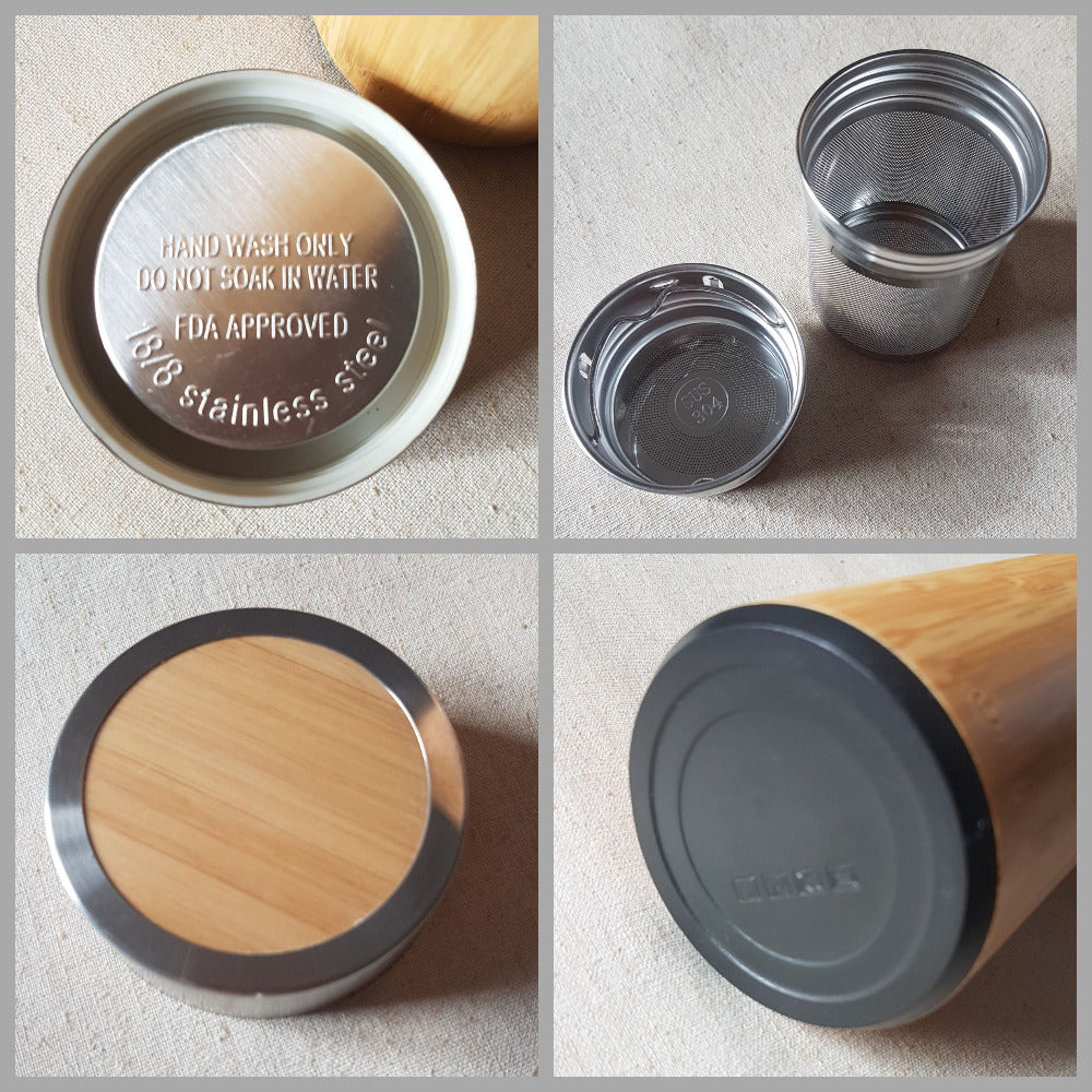 Bamboo Thermos Details | Litha Creations France