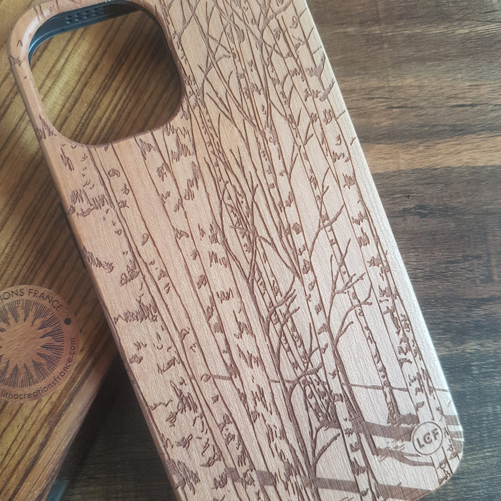 BIRCH STANDS Wood Phone Case Nature