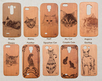 MY CAT Wood Phone Case Cats