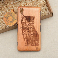 CHATON Wood Phone Case Cats