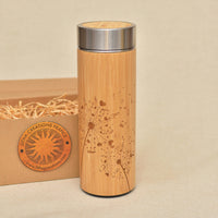 DANDELION NOTES Wood Thermos Vacuum Flask - litha-creations-france