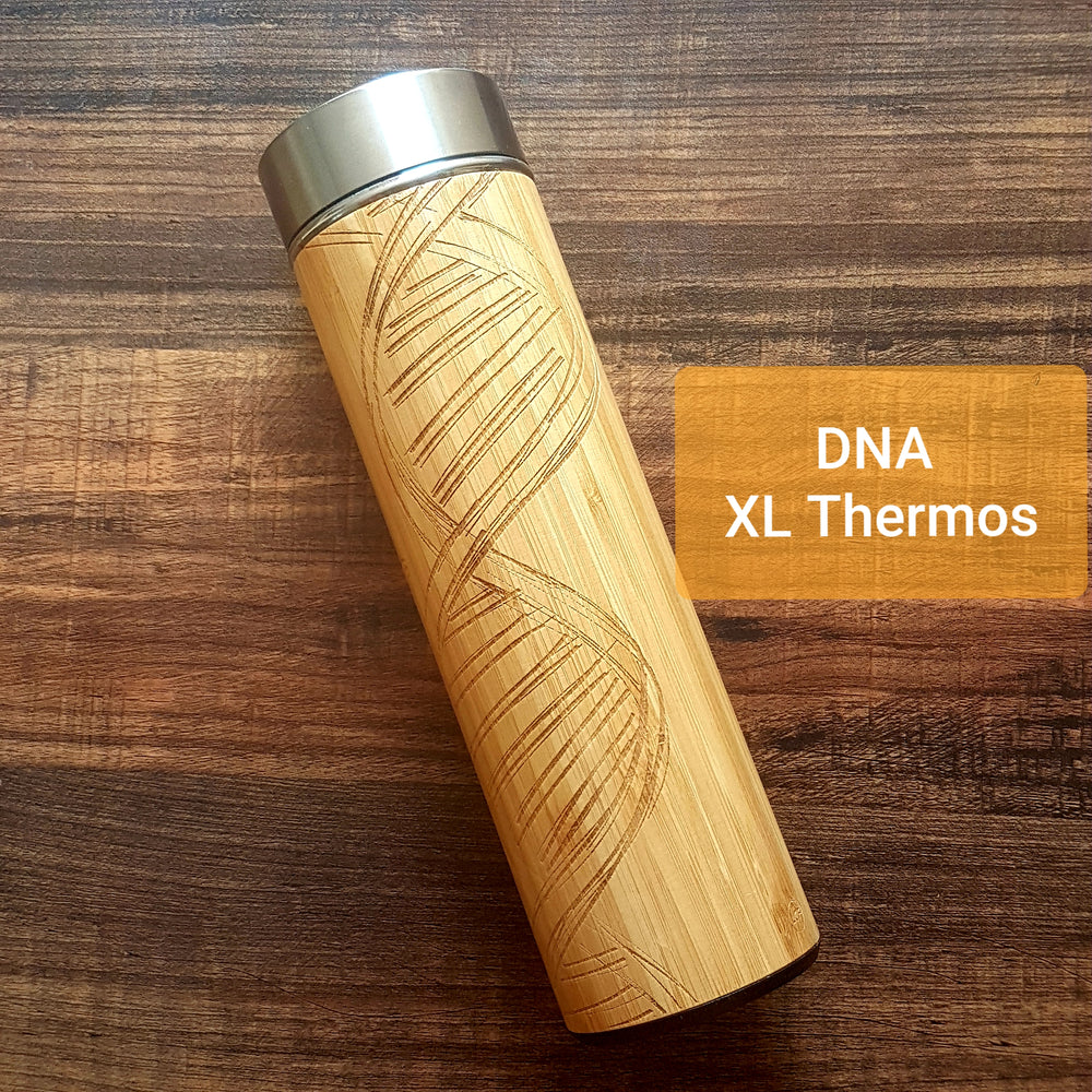 DNA Wood Thermos Insulated Water Bottle