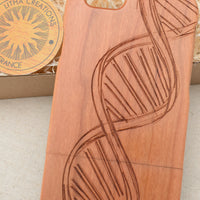 DNA Wood Phone Case Science