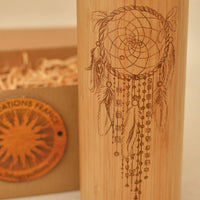 DREAMCATCHER Wood Thermos Vacuum Flask - litha-creations-france