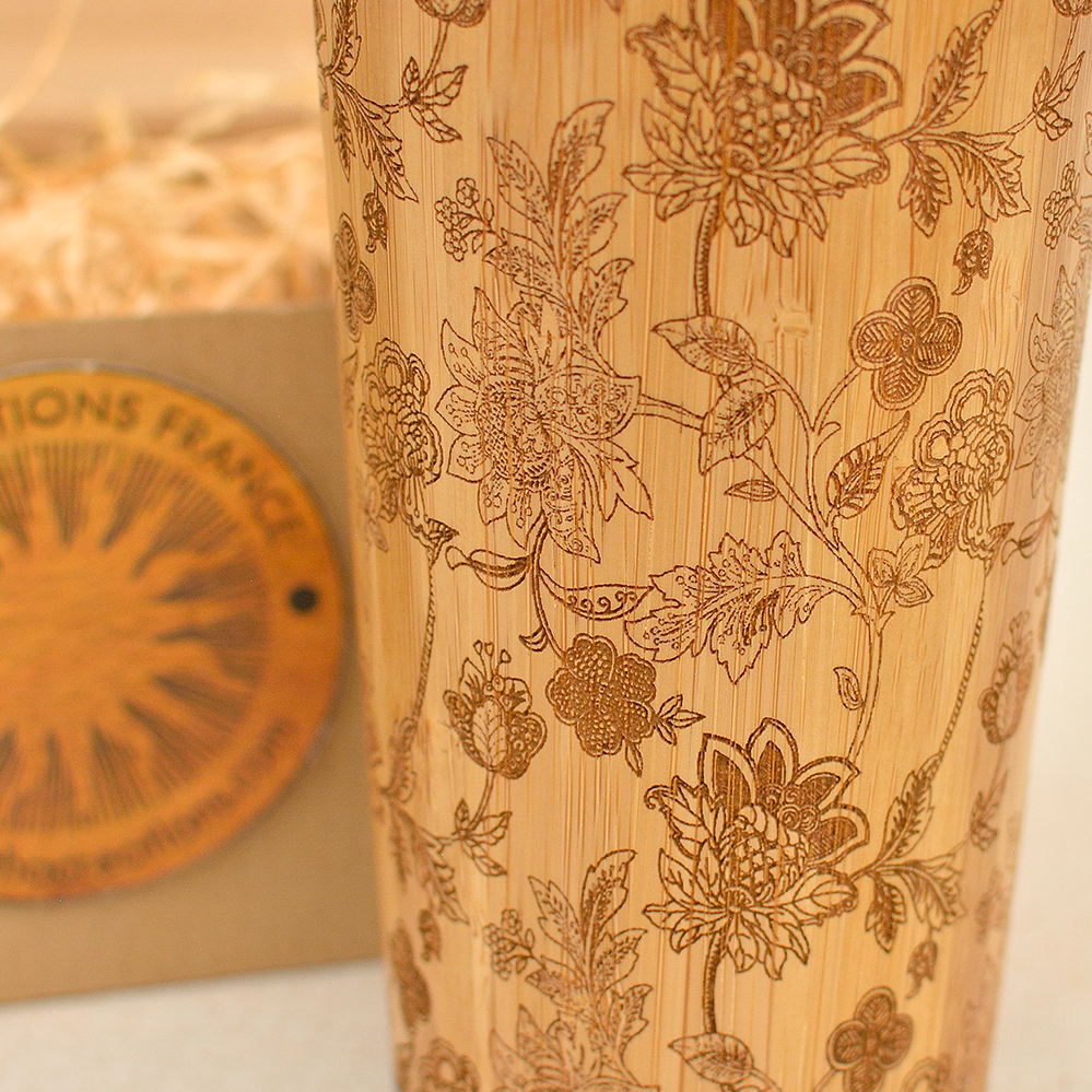 DREAMILY Engraved Wood Travel Tumbler Mug - litha-creations-france
