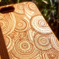 DESIRE Psychedelic Wood Phone Case