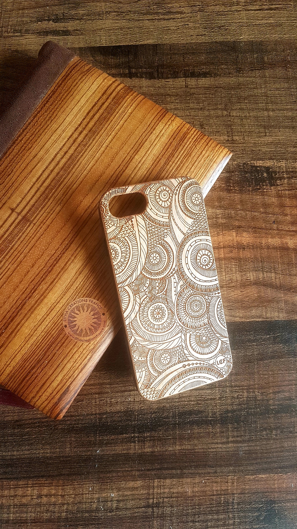 DESIRE Psychedelic Wood Phone Case