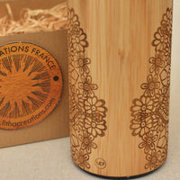 ETHNIC MANDALA Wood Thermos Vacuum Flask - litha-creations-france