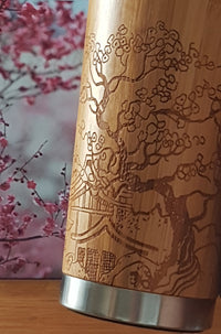 JAPAN Wood Travel Mug Custom Engraved Tumbler