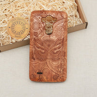 LUCID OWL Psychedelic Animal Wood Phone Case