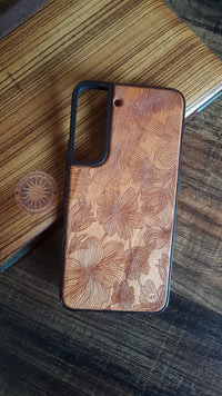 LUCID Wood Phone Case Abstract Floral