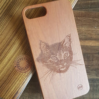 MATOU Cat Wood Phone Case Cats