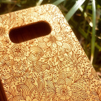MEADOW Wood Phone Case Abstract Floral