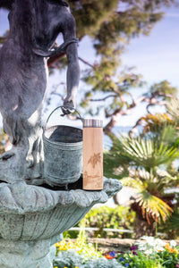 TROPICAL BEACH Wood Thermos Insulated Water Bottle