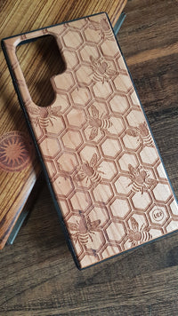 MY HONEY Geometric Nature Wood Phone Case