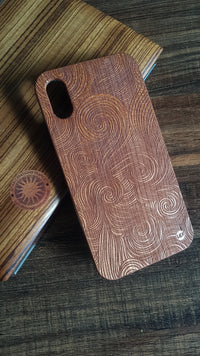 SMOKY Wood Phone Case Psychedelic