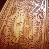 TAROT CARD Wood Phone Case Ancient Symbols