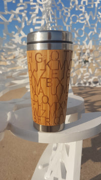 NOMADE Wood Travel Mug Custom Engraved Tumbler