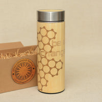BE A CHANGE Wood Thermos Vacuum Flask - litha-creations-france