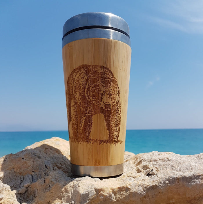 Bear Wood Travel Mug | Litha Creations