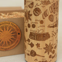 SPICES Wood Thermos Vacuum Flask - litha-creations-france