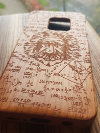 EINSTEIN Wood Phone Case Science