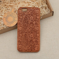 FANCY FLOWERS Wood Phone Case Abstract Floral