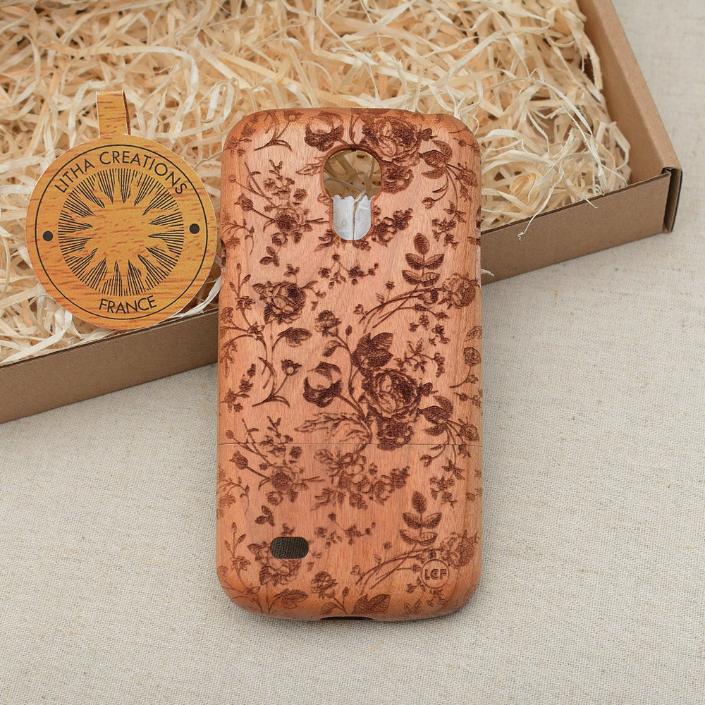 FRENCH ROSES Wood Phone Case Abstract Floral