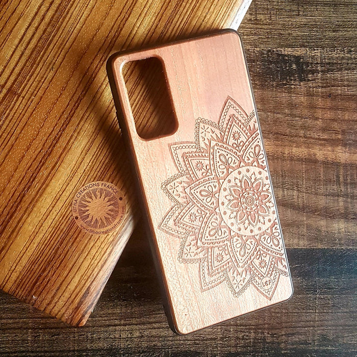 HALF MANDALA Geometric Wood Phone Case