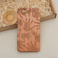 HEALERS HANDS Psychedelic Wood Phone Case