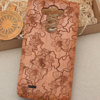 HIBISCUS Heyday Wood Phone Case Abstract Floral
