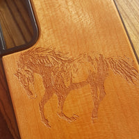 HORSE Wood Phone Case Animals