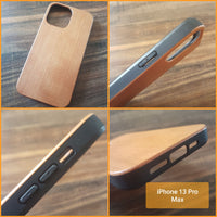 iphone 13 pro max wood and tpu