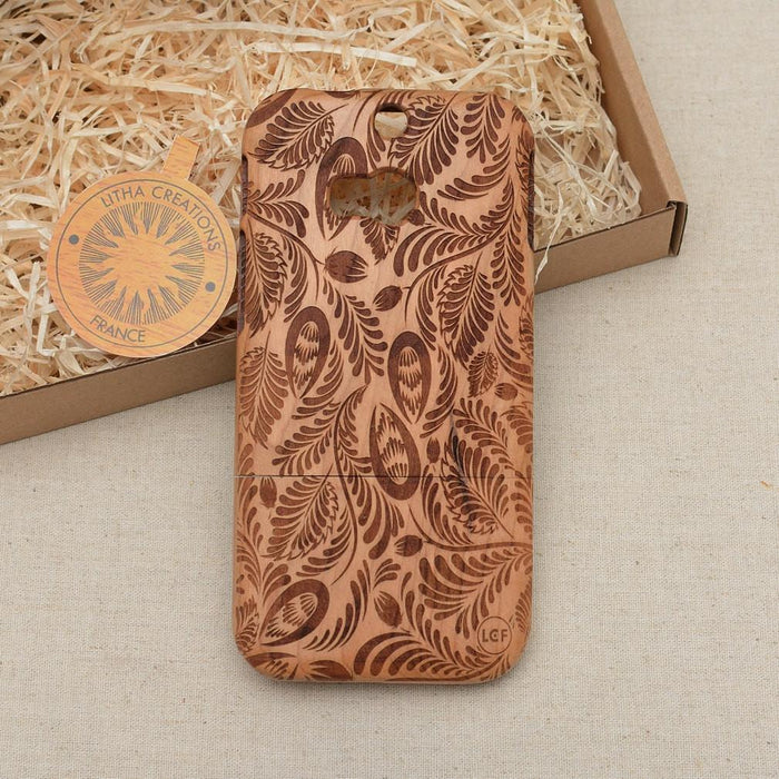 LEAVES Wood Phone Case Abstract Floral
