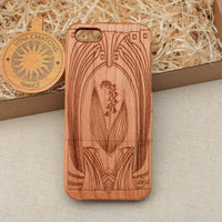 LILY OF VALLEY Wood Phone Case Art Deco Floral