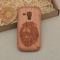 LION POWER Psychedelic Animal Wood Phone Case