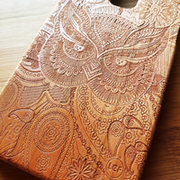 LUCID OWL Psychedelic Animal Wood Phone Case