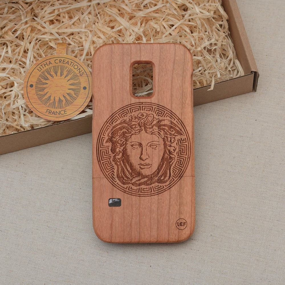 MEDUSA HEAD Wood Phone Case Ancient Symbols