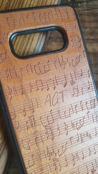MUSIC NOTES Wood Phone Case Art