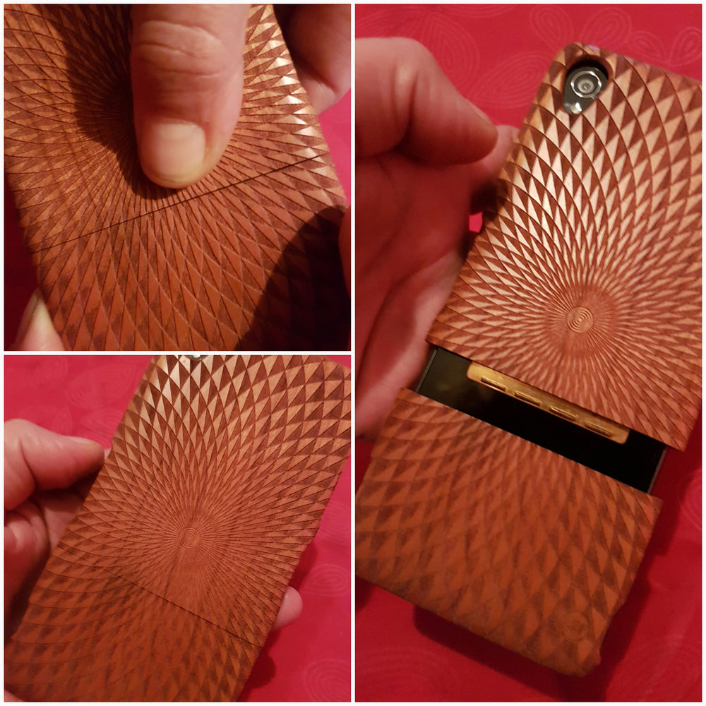 Personalized Custom Engraved Wood Phone Case Sony Xperia Z5 Z3 Z2 and Z5 mini Z3 mini Z1 mini - litha-creations-france