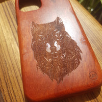 FOREST SPIRIT Wolf Wood Phone Case Animals