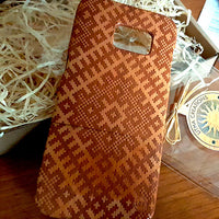 SLAVIC Ethnic Pattern Wood Phone Case