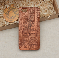 TIMES SQUARE NY Cityscape Wood Phone Case