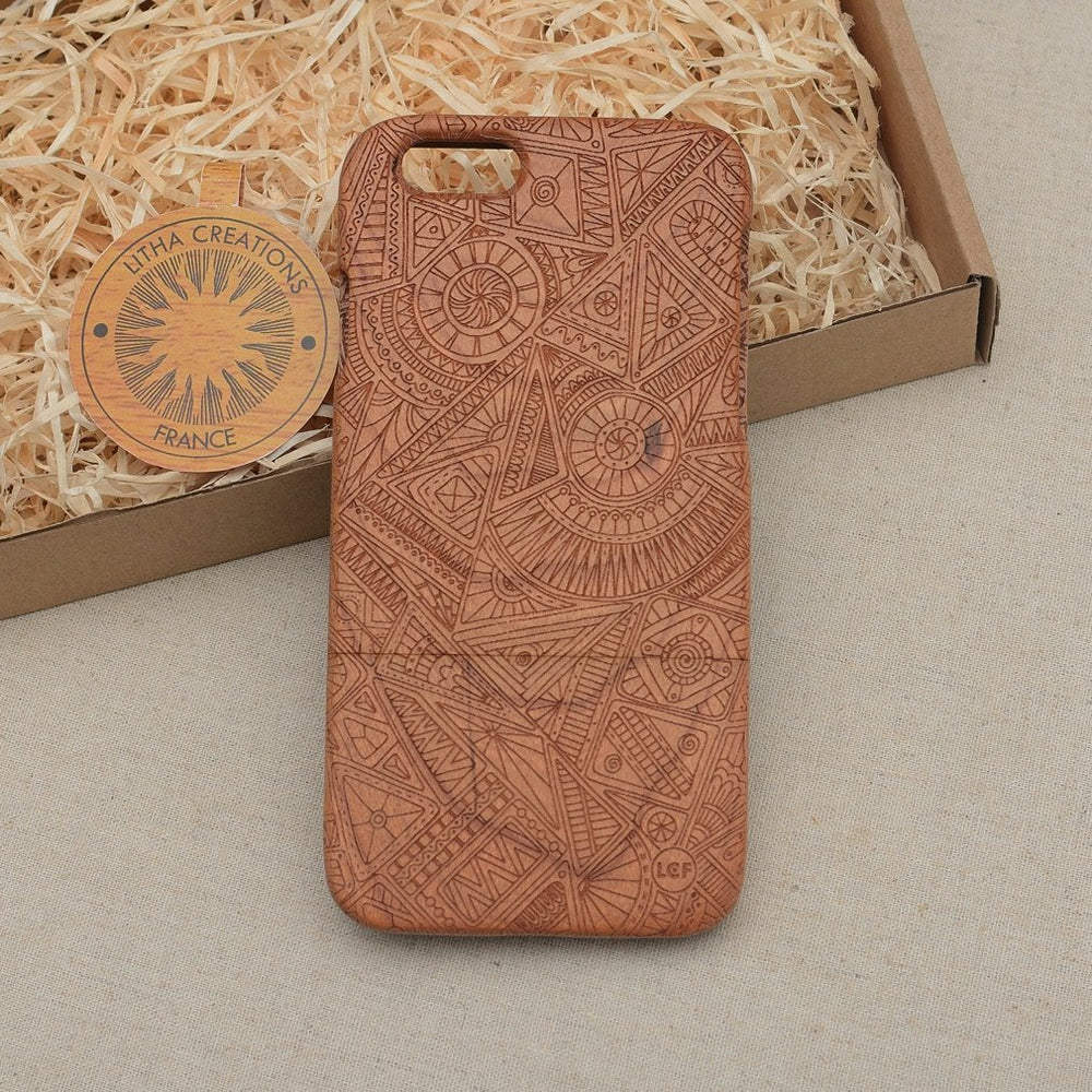 TRINITY Psychedelic Wood Phone Case