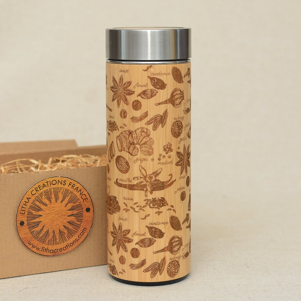 Bamboo Bamboo Thermos SPICES  - litha-creations-france